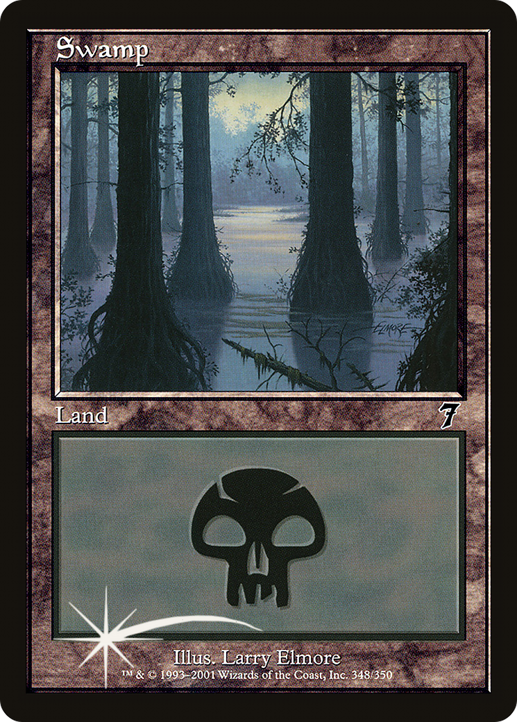 Swamp (348) Foil - Seventh Edition