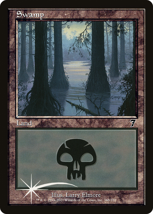 Swamp (348) Foil - Seventh Edition