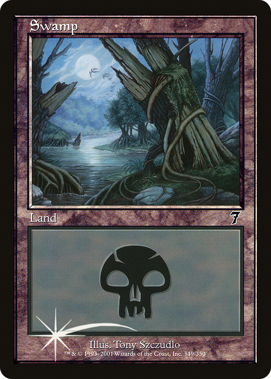 Swamp (349) Foil - Seventh Edition