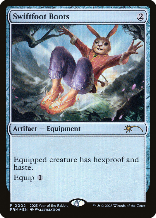 Swiftfoot Boots (004) (Year of the Rabbit 2023) Foil - Standard Showdown Promos