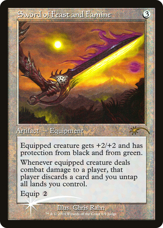 Sword of Feast and Famine (Retro) (006) Foil - Judge Gift Cards 2014