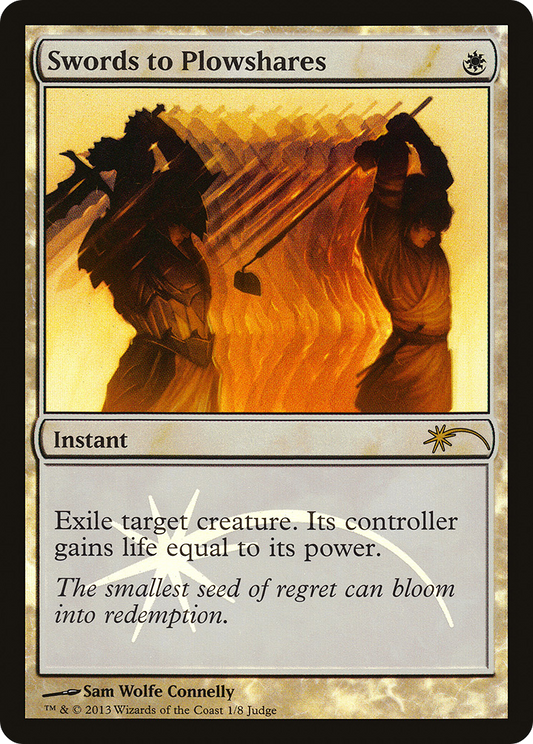 Swords to Plowshares (001) Foil - Judge Gift Cards 2013