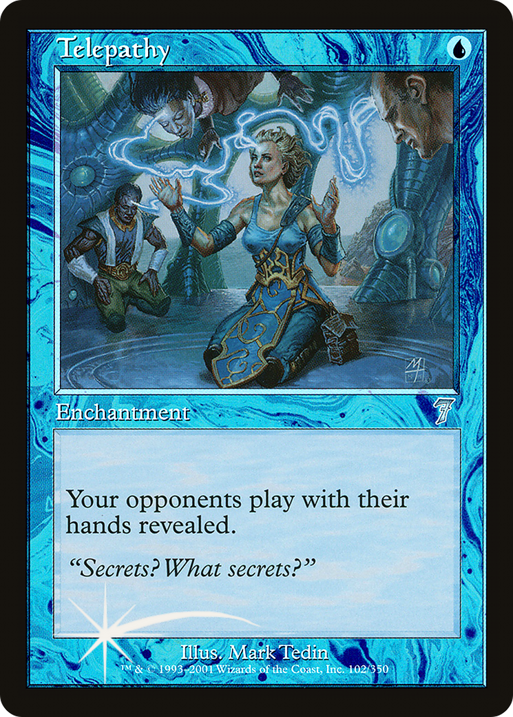 Telepathy (102) Foil - Seventh Edition