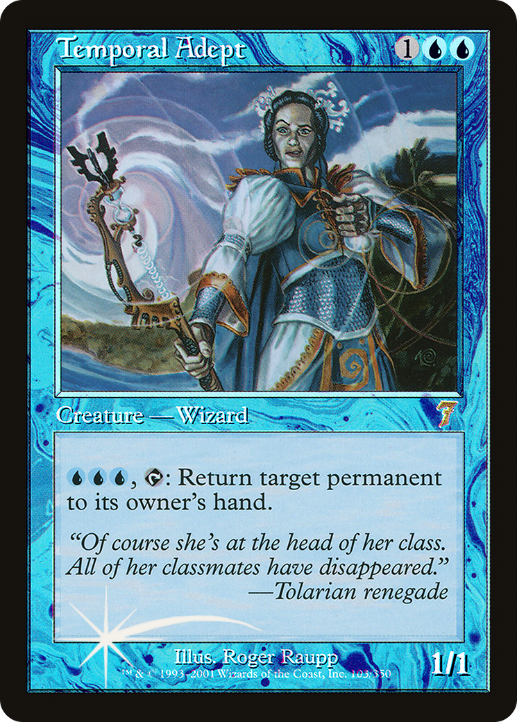 Temporal Adept (103) Foil - Seventh Edition