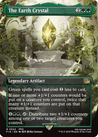 The Earth Crystal (Borderless) (342) Foil - FINAL FANTASY