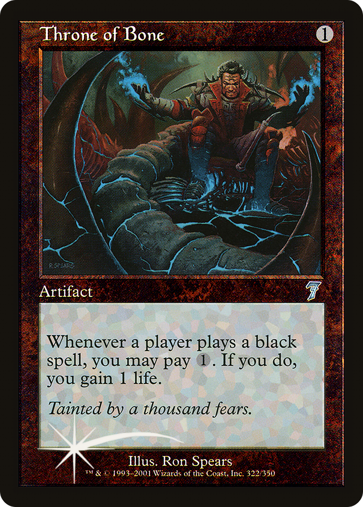 Throne of Bone (322) Foil - Seventh Edition
