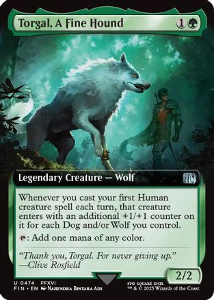 Torgal, A Fine Hound (Extended Art) (474) Foil - FINAL FANTASY