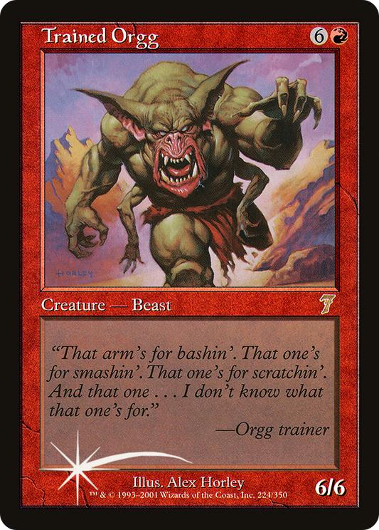 Trained Orgg (224) Foil - Seventh Edition