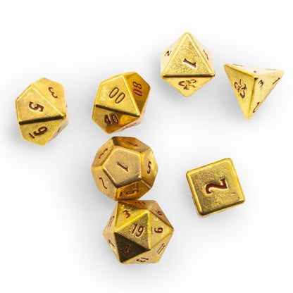 Dungeons & Dragons - 50th Anniversary Heavy Metal Dice Set