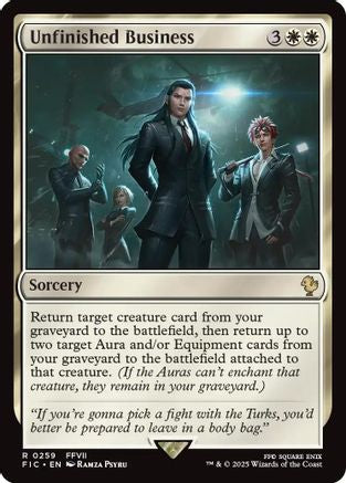 Unfinished Business (259) Surge Foil - Commander: FINAL FANTASY