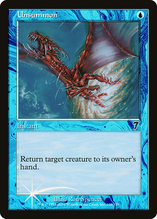 Unsummon (108) Foil - Seventh Edition