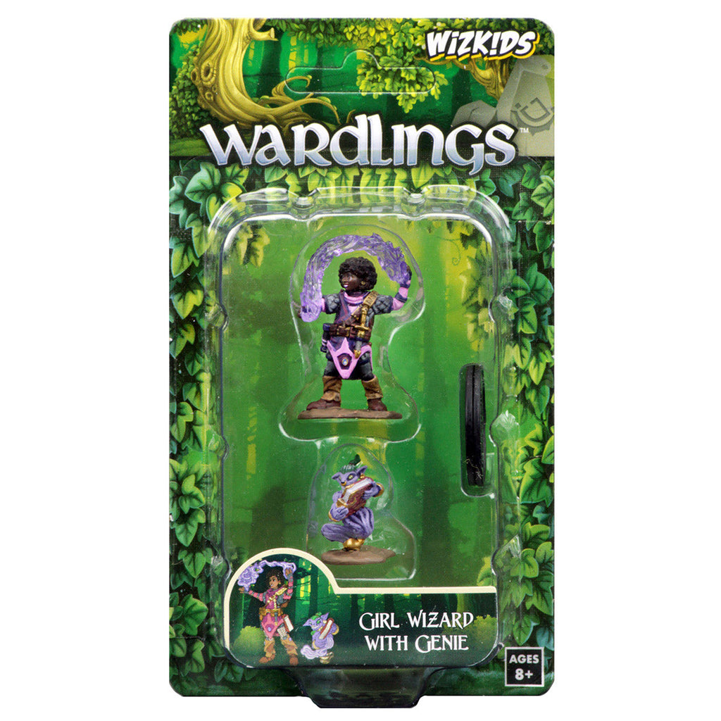 Wardlings: Girl Wizard with Genie | Silver Goblin
