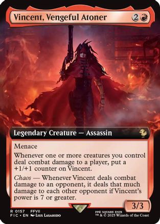 Vincent, Vengeful Atoner (Extended Art) (157) - Commander: FINAL FANTASY
