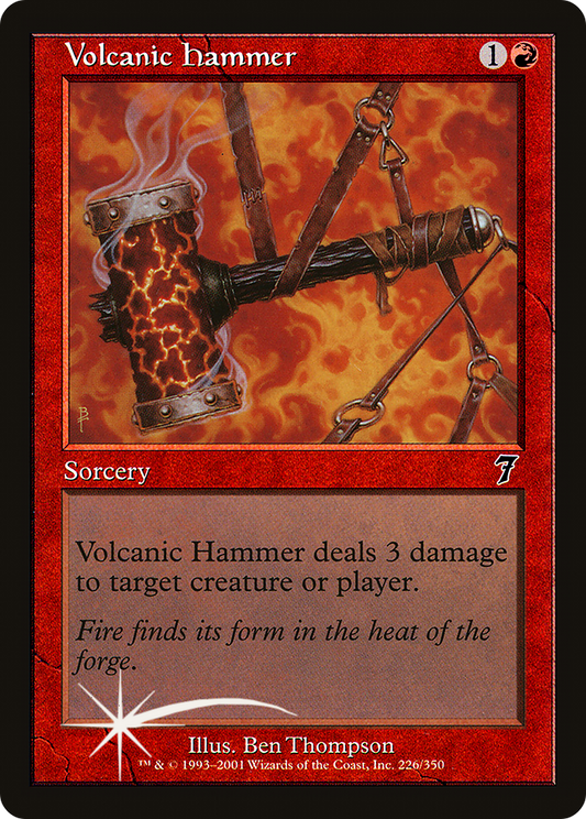 Volcanic Hammer (226) Foil - Seventh Edition