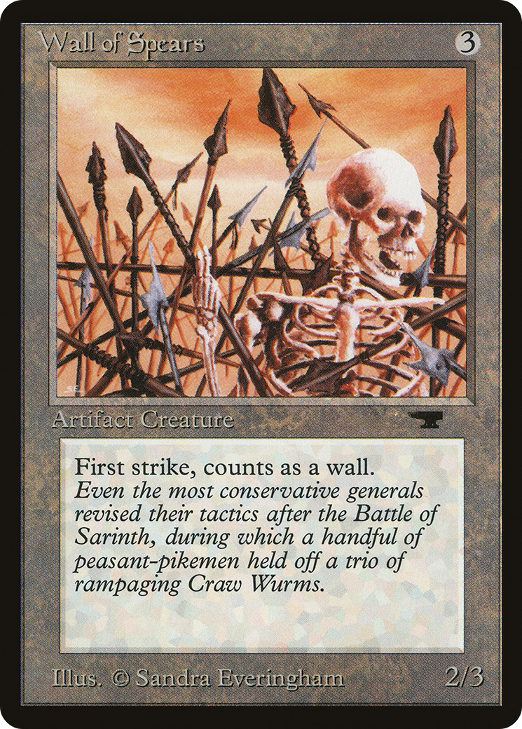 Wall of Spears - Antiquities