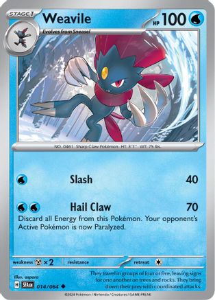 Weavile (14) Reverse Holofoil - Shrouded Fable