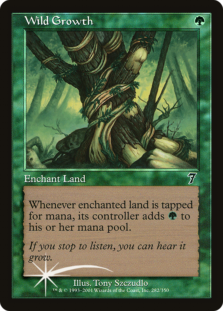 Wild Growth (282) Foil - Seventh Edition