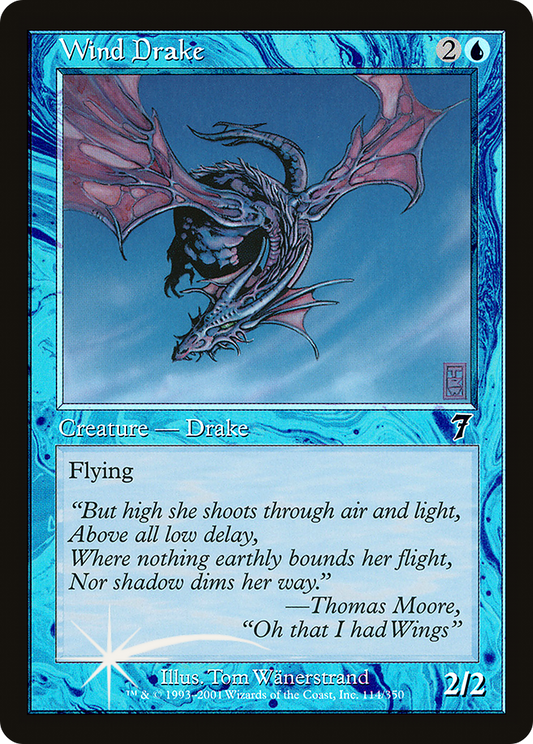 Wind Drake (114) Foil - Seventh Edition