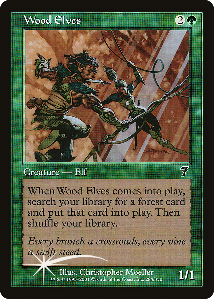 Wood Elves (284) Foil - Seventh Edition