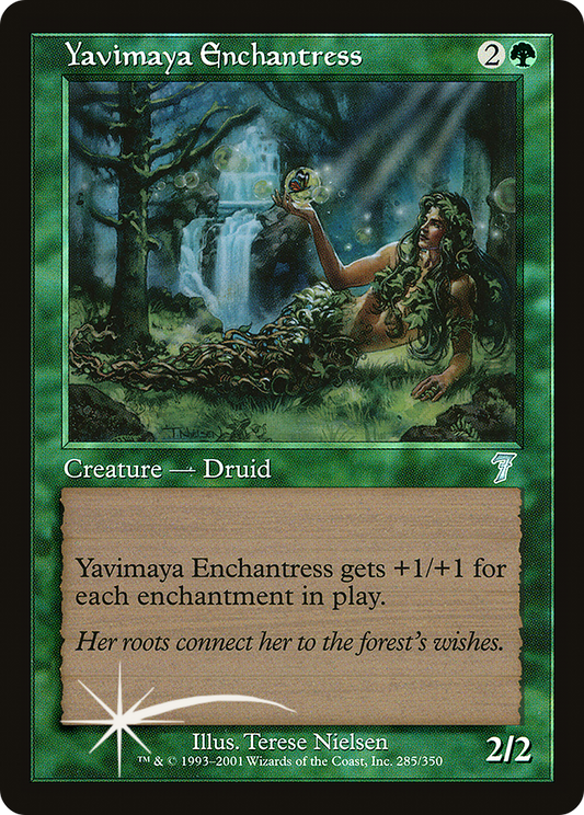Yavimaya Enchantress (285) Foil - Seventh Edition