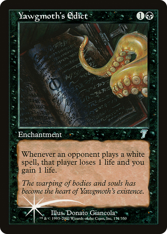 Yawgmoth's Edict (171) Foil - Seventh Edition