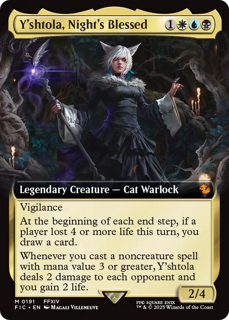Y'shtola, Night's Blessed (Extended Art) (191) Foil - Commander: FINAL FANTASY