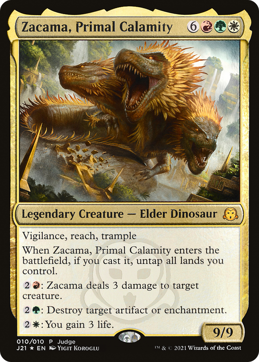 Zacama, Primal Calamity (010) Foil - Judge Gift Cards 2021