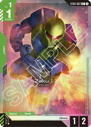 Zaku I (C+) (ST03-007) Holofoil - Starter Deck 03: Zeons Rush