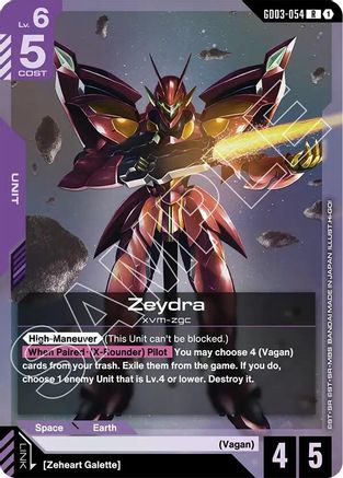 Zeydra (GD03-054) Holofoil - Steel Requiem