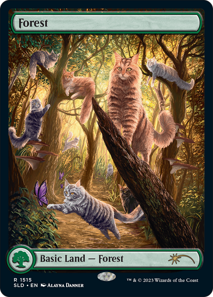 Forest (1515) [Secret Lair Commander Deck: Raining Cats and Dogs] | Silver Goblin