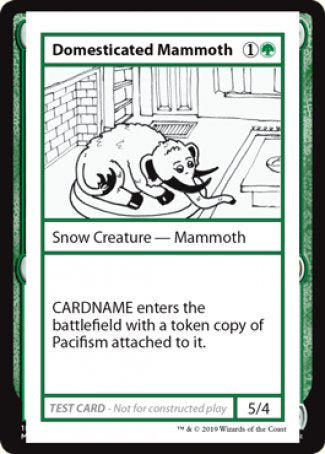 Domesticated Mammoth (2021 Edition) [Mystery Booster Playtest Cards] | Silver Goblin