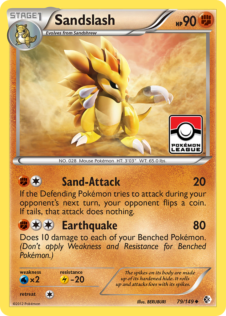 Sandslash (79/149) [Black & White: Boundaries Crossed] | Silver Goblin