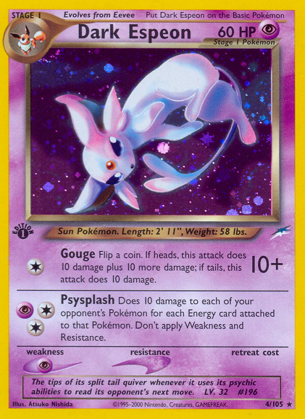 Dark Espeon (4/105) [Neo Destiny 1st Edition] | Silver Goblin