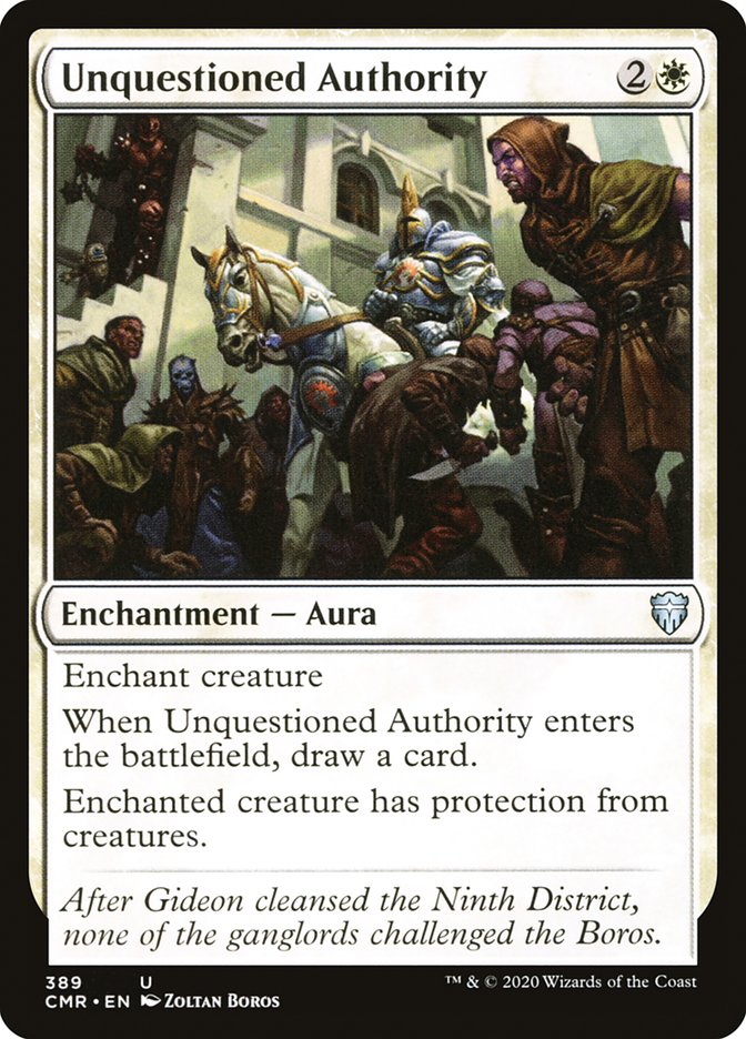 Unquestioned Authority [Commander Legends] | Silver Goblin