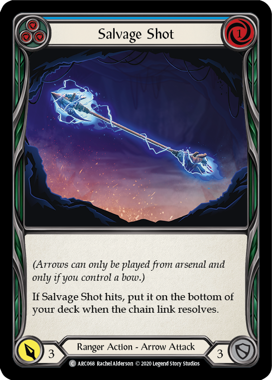 Salvage Shot (Blue) [U-ARC068] (Arcane Rising Unlimited)  Unlimited Rainbow Foil | Silver Goblin