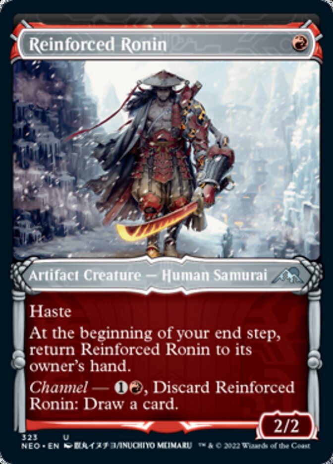 Reinforced Ronin (Showcase Samurai) [Kamigawa: Neon Dynasty] | Silver Goblin
