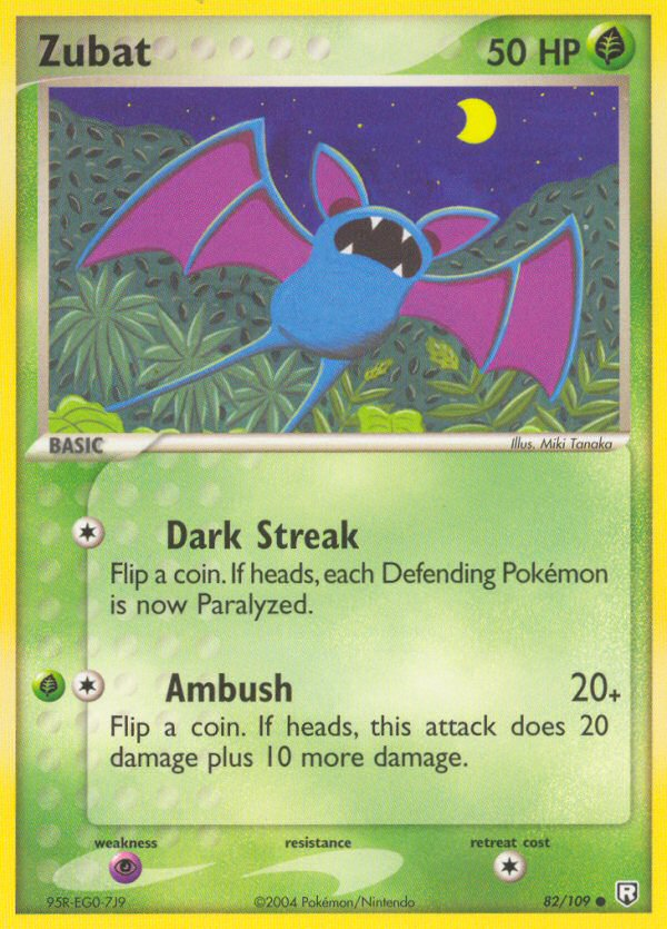 Zubat (82/109) [EX: Team Rocket Returns] | Silver Goblin