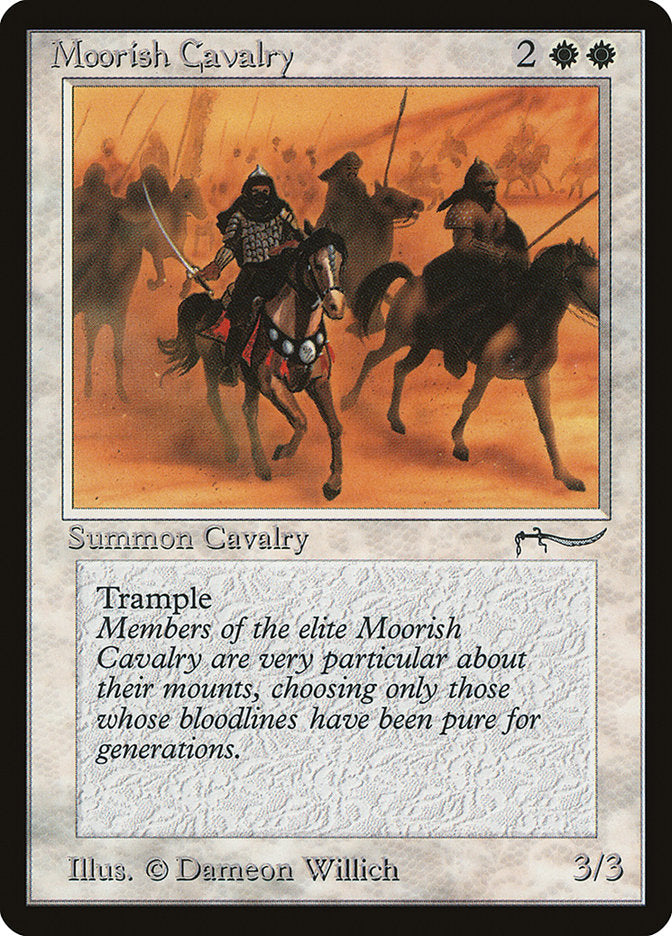 Moorish Cavalry (Light Mana Cost) [Arabian Nights] | Silver Goblin
