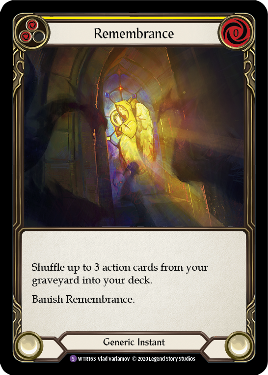 Remembrance [U-WTR163] (Welcome to Rathe Unlimited)  Unlimited Rainbow Foil | Silver Goblin