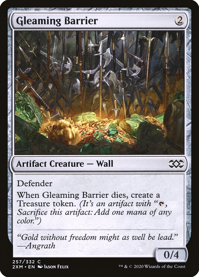 Gleaming Barrier [Double Masters] | Silver Goblin