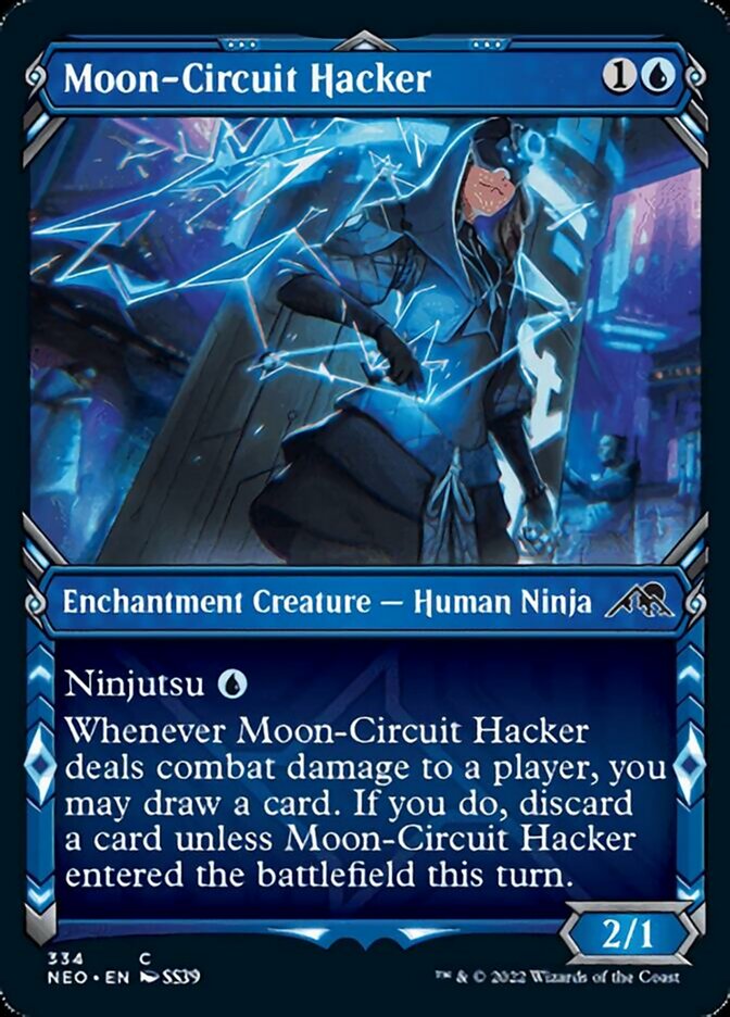 Moon-Circuit Hacker (Showcase Ninja) [Kamigawa: Neon Dynasty] | Silver Goblin
