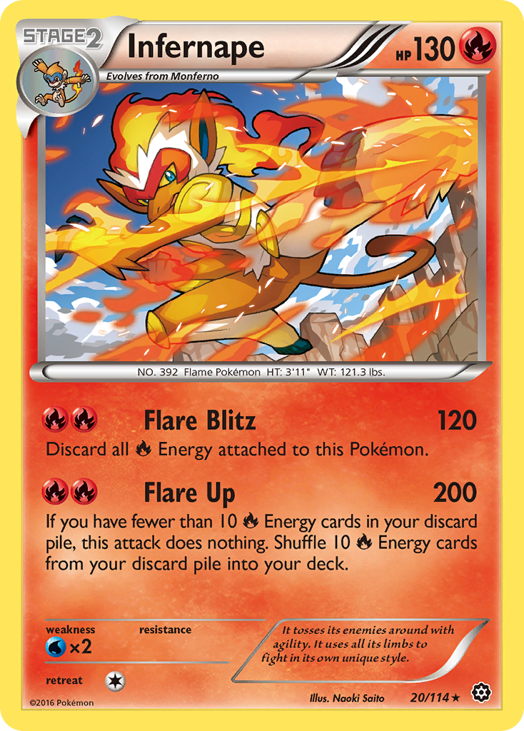 Infernape (20/114) [XY: Steam Siege] | Silver Goblin