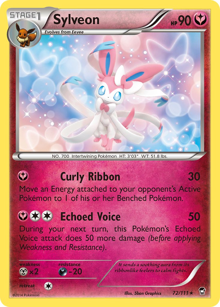 Sylveon (72/111) (Theme Deck Exclusive) [XY: Furious Fists] | Silver Goblin