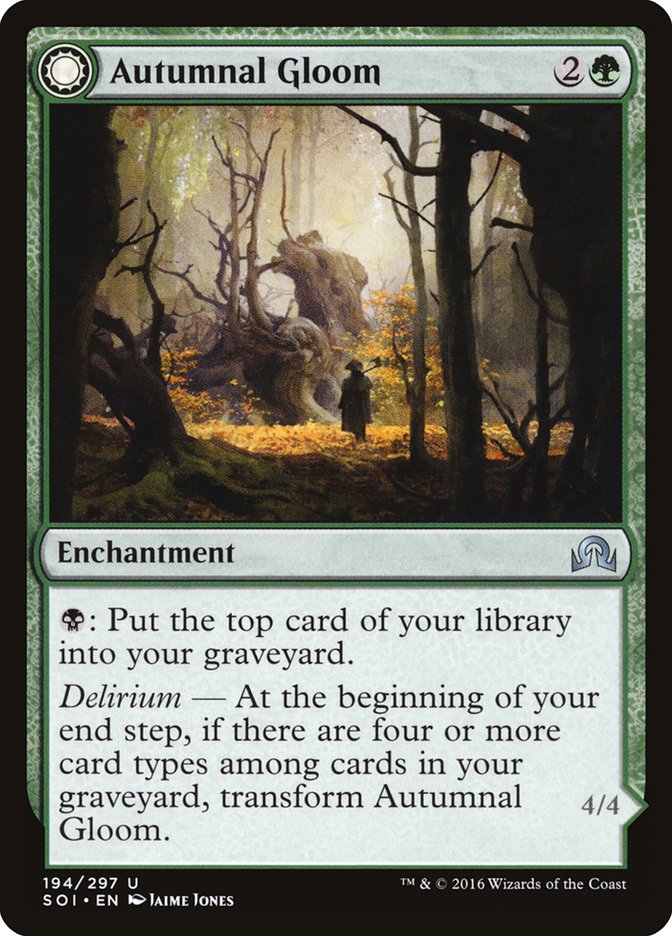 Autumnal Gloom // Ancient of the Equinox [Shadows over Innistrad] | Silver Goblin