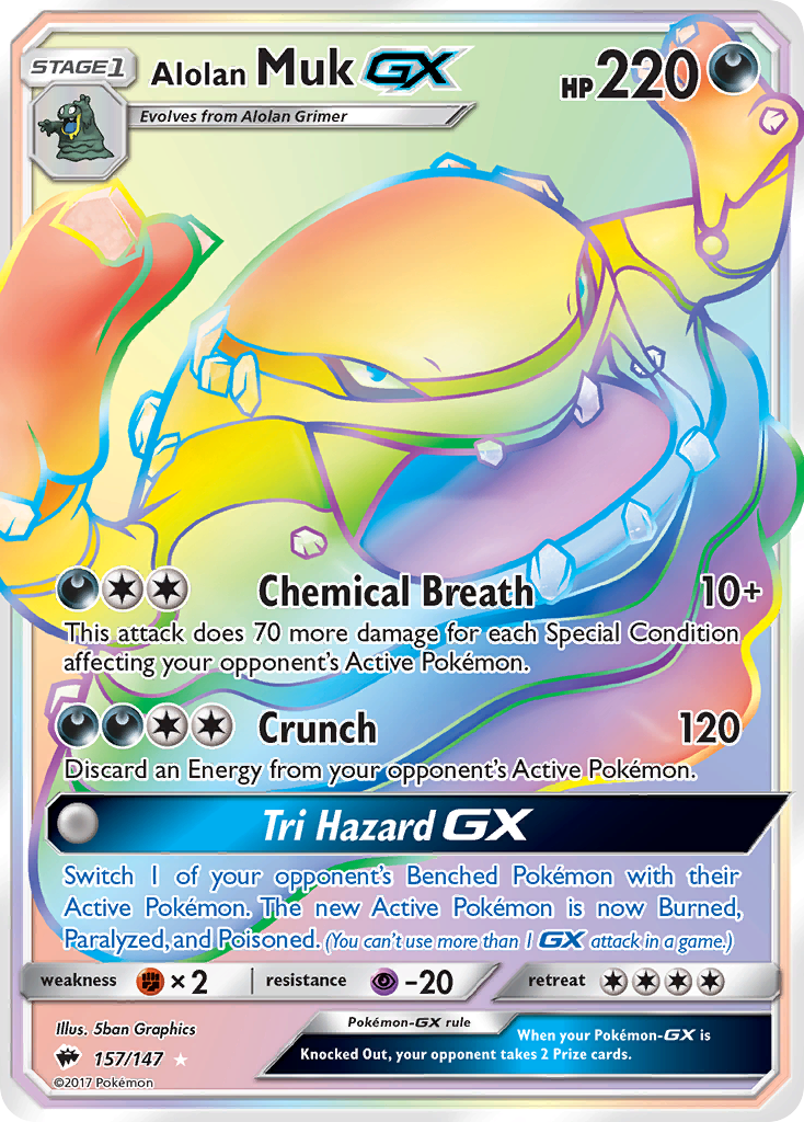 Alolan Muk GX (157/147) [Sun & Moon: Burning Shadows] | Silver Goblin