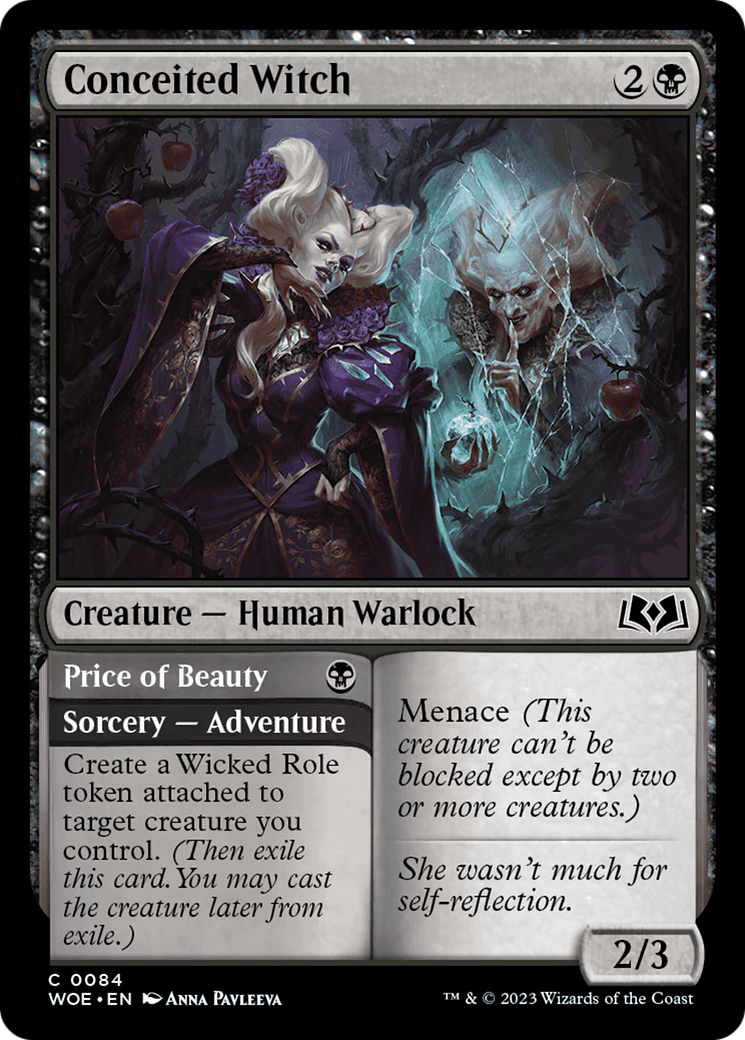 Conceited Witch // Price of Beauty [Wilds of Eldraine] | Silver Goblin