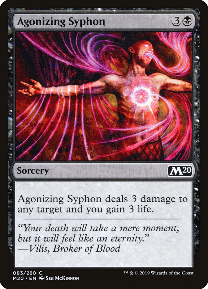 Agonizing Syphon [Core Set 2020] | Silver Goblin