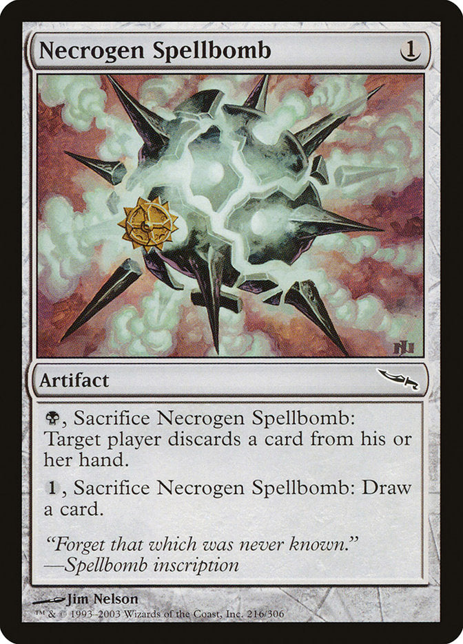 Necrogen Spellbomb [Mirrodin] | Silver Goblin