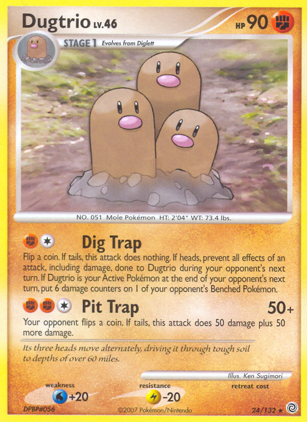 Dugtrio (24/132) [Diamond & Pearl: Secret Wonders] | Silver Goblin