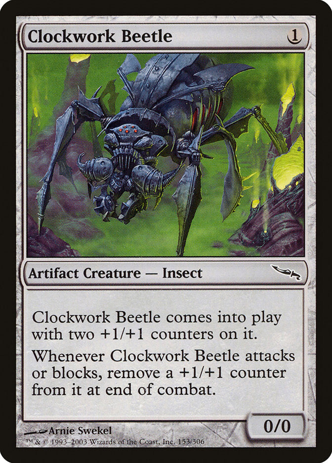 Clockwork Beetle [Mirrodin] | Silver Goblin